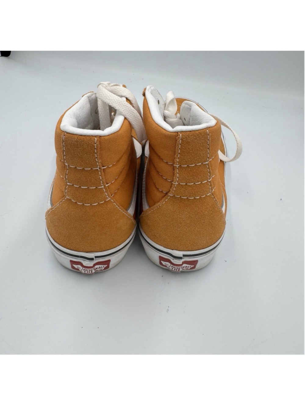 Vans Men's Sk8-Hi Suede Canvas Sneaker in Amazing Desert Sun / True White 6.5 - Picture 5 of 12